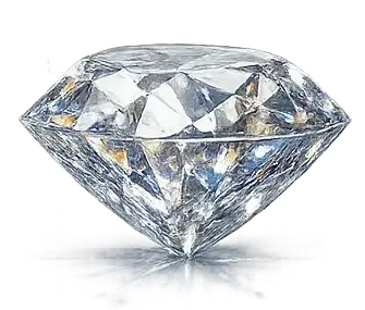 Natural diamond gemstone brilliant cut transparent background Venus gemstone luxury stone