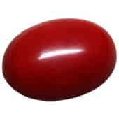natural red coral moonga gemstone oval cabochon certified stone for mars astrology